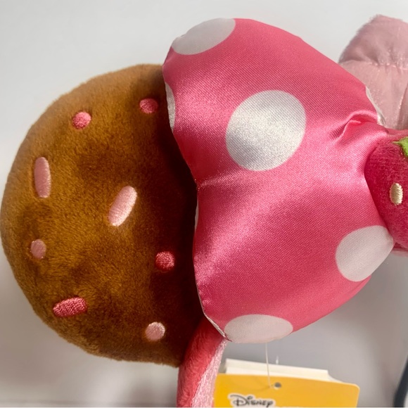 NWT. Minnie Mouse Strawberry Cupcake Disney Munchlings Ear Headband - Picture 4 of 9